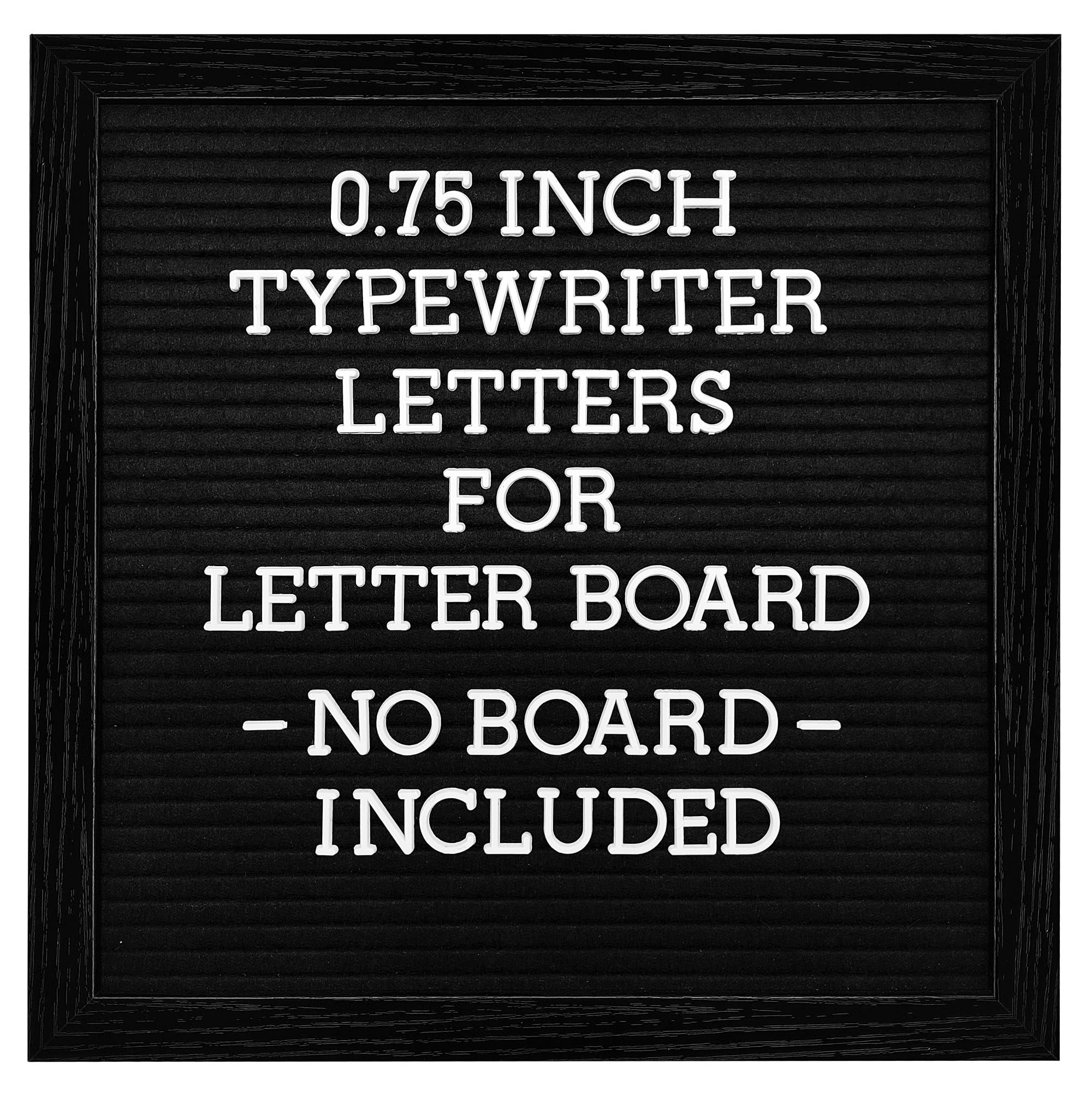 G GAMIT Felt Letter Board Letters Set - Pre-cut 0.75inch White Typewriter Letters 386pcs with Canvas Bag (No Board Included)