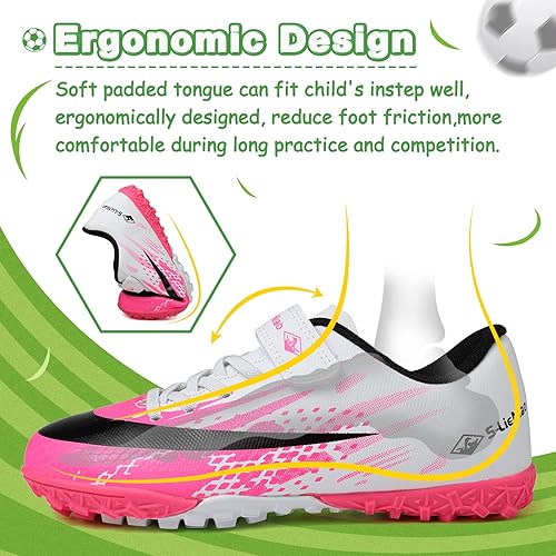 Miniatura 3 de Tacos de fútbol para niños y niñas, zapatos deportivos para interiores y exteriores, TF