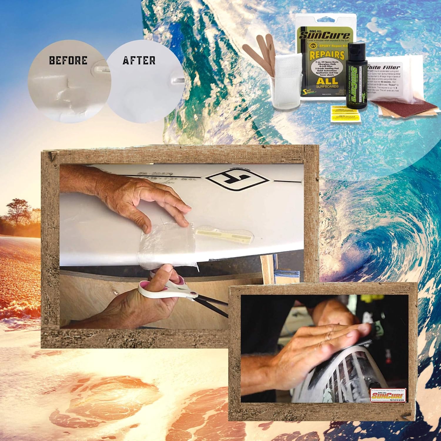 Sun Cure 2.0 oz Epoxy Repairs All Kit