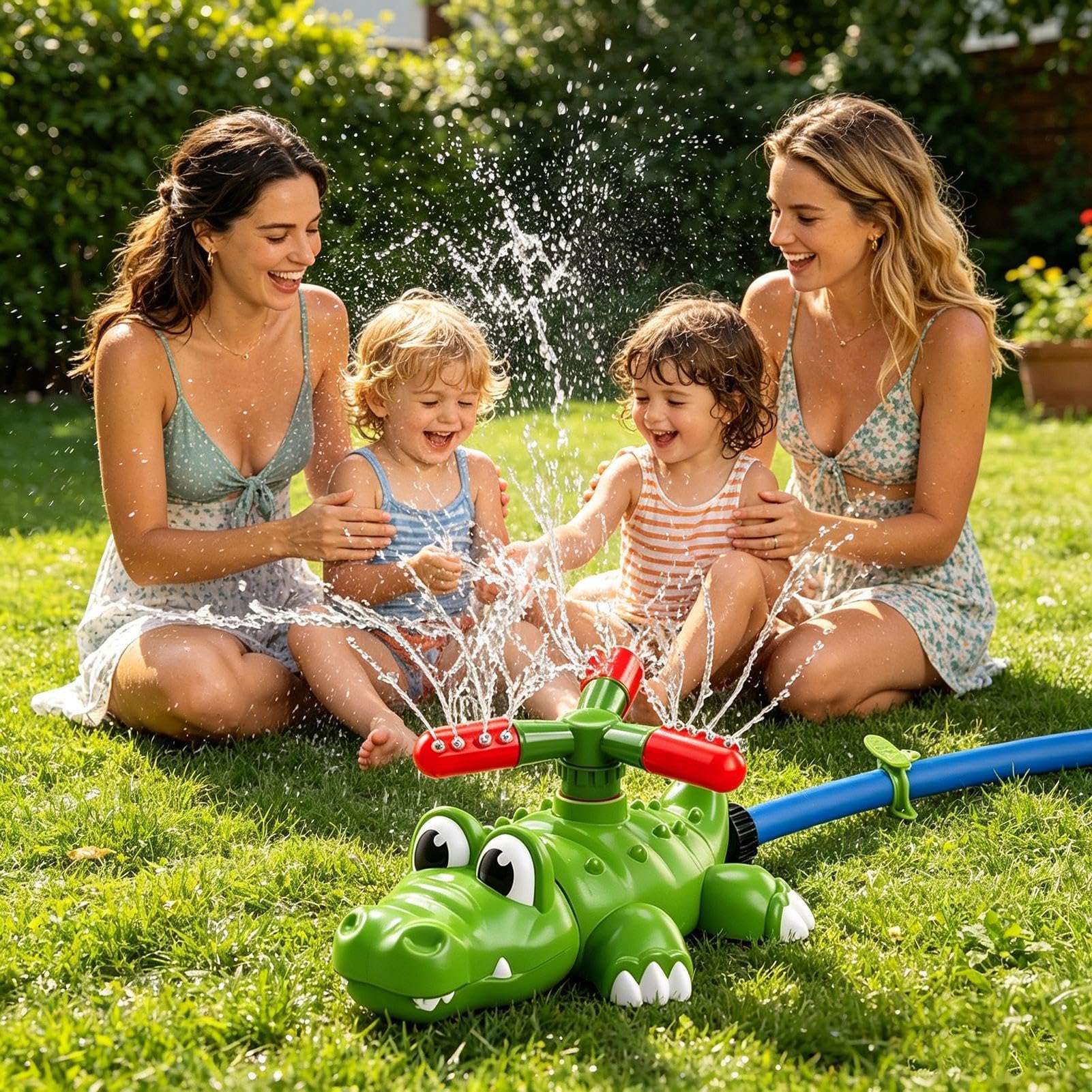 Zraszacz - Outdoor Crocodile Baseball Toy | Obrotowy zraszacz wody o 360 stopni, dla chłopców i dziewcząt, na lato, plażę, basen, imprezę,