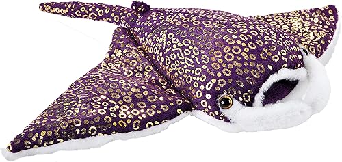 Wild Republic Stingray, Foilkins, animal de peluche, 12 pulgadas, regalo para niños, juguete de peluche, botellas de agua recicladas