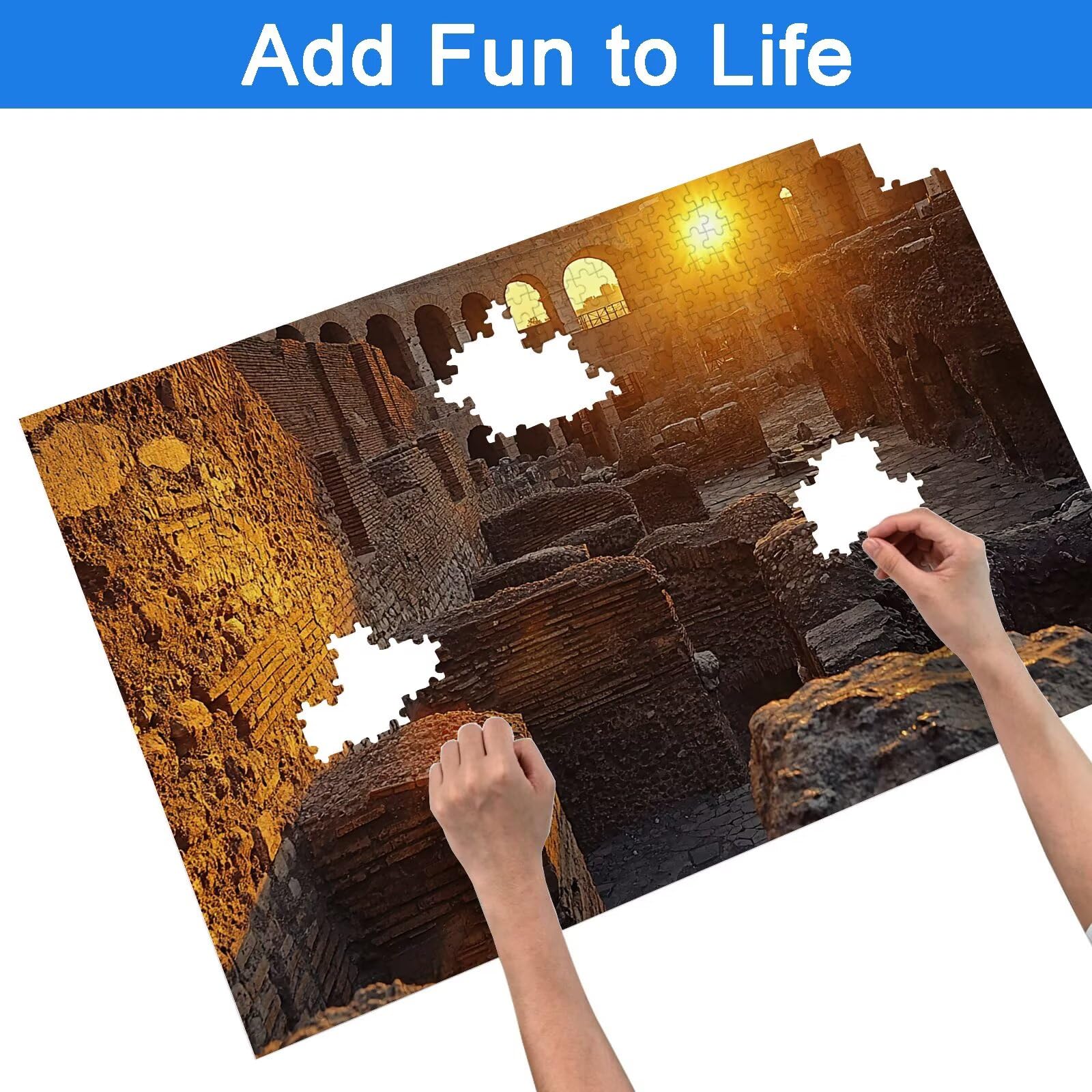 Puzzle 5000 elementów dla dorosłych, puzzle retro dla dorosłych i dzieci, duże drewniane puzzle z pudełkiem, gra koncentracyjna dla dorosłych, 5000 elementów puzzli zachód słońca do dekoracji ścian