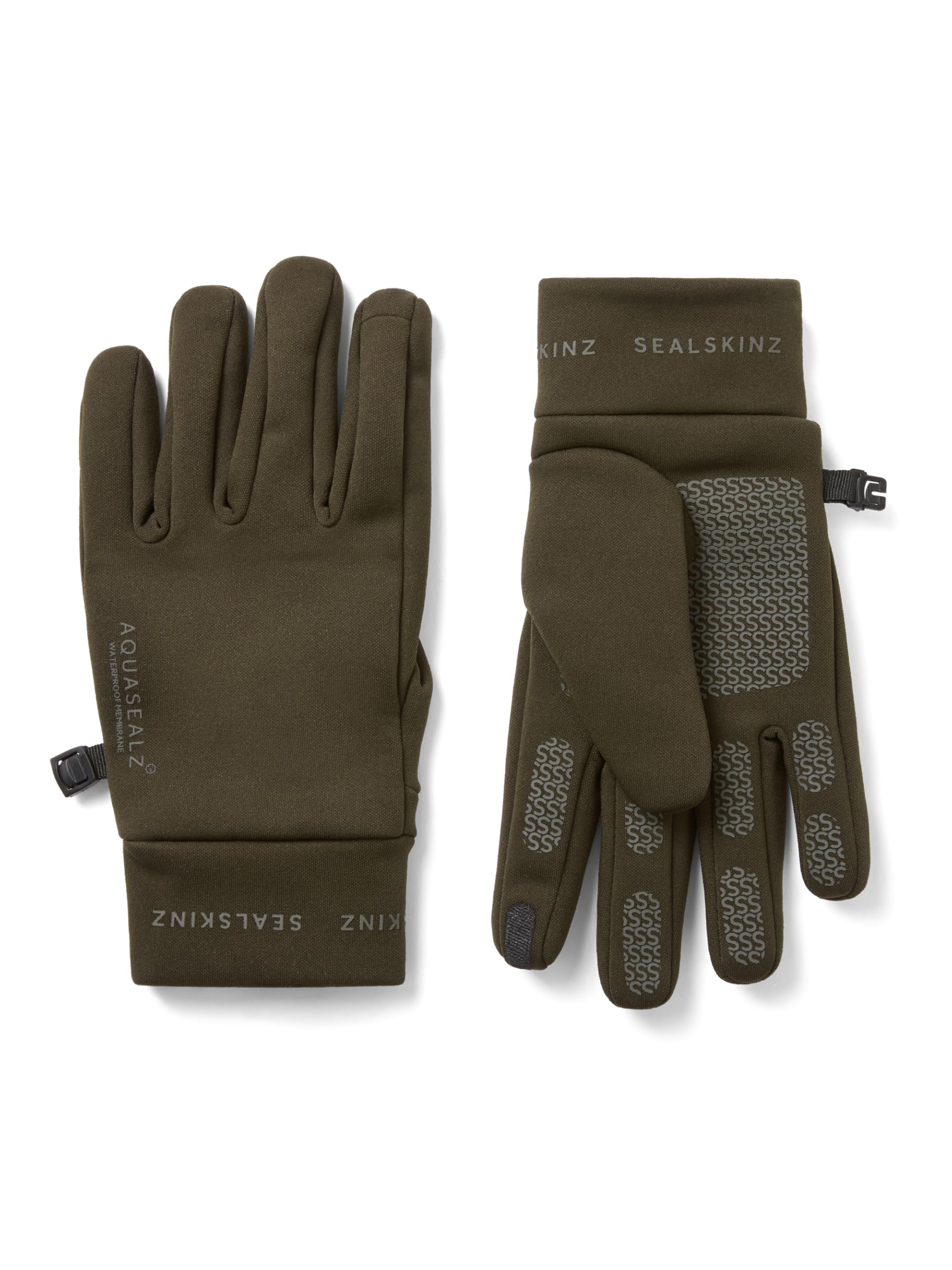 SEALSKINZ | Acle | Guanto in nano pile idrorepellente | Leggero e compatibile con touchscreen | Fornisce protezione isolante | M verde oliva