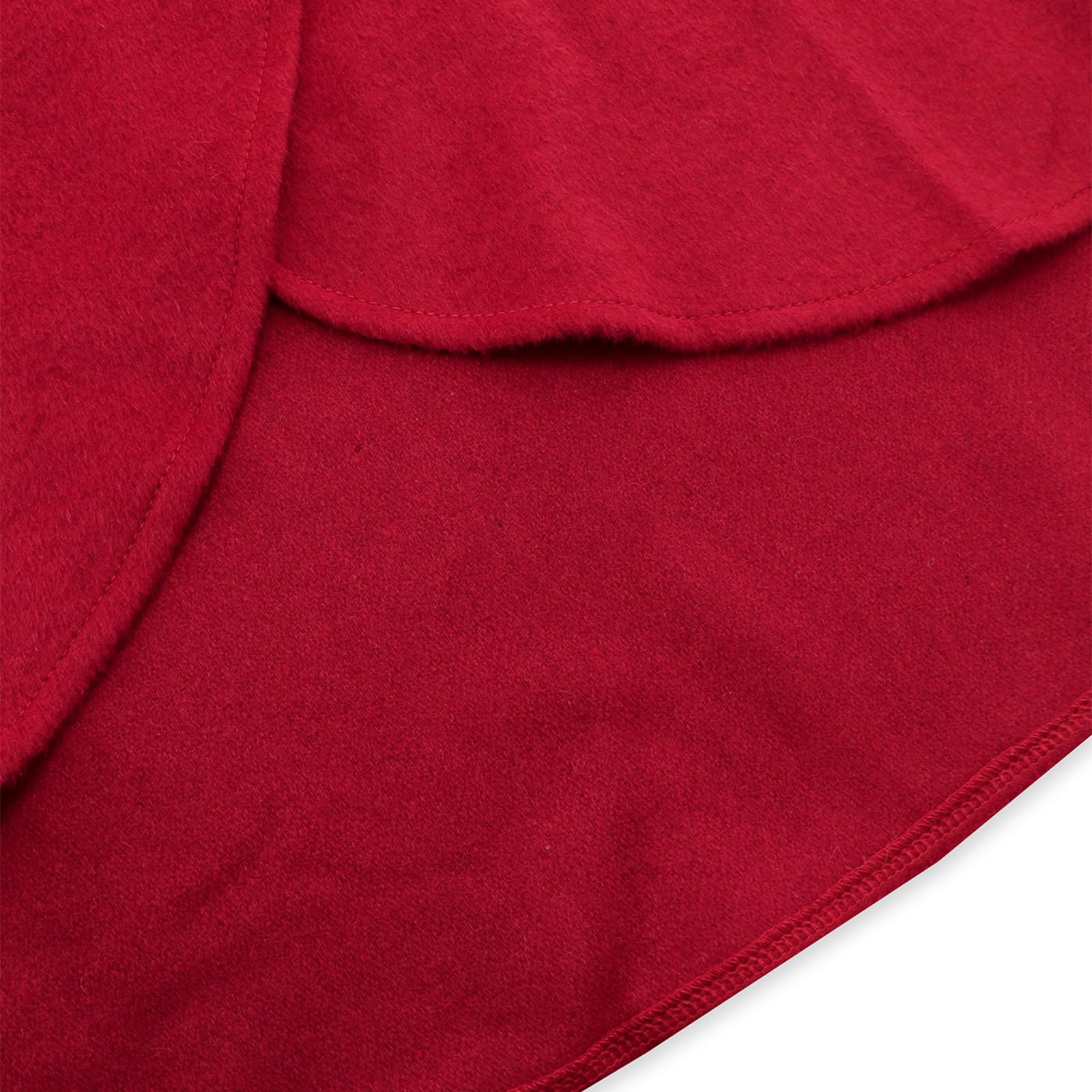 Poncho Mantella,Mantella Scialle con Collo a Risvolto in Finta Lana Corta Mantello Coprispalle Incrociato Maglione Anteriore Avvolgente Poncho Elegante Tinta Unita per Donna