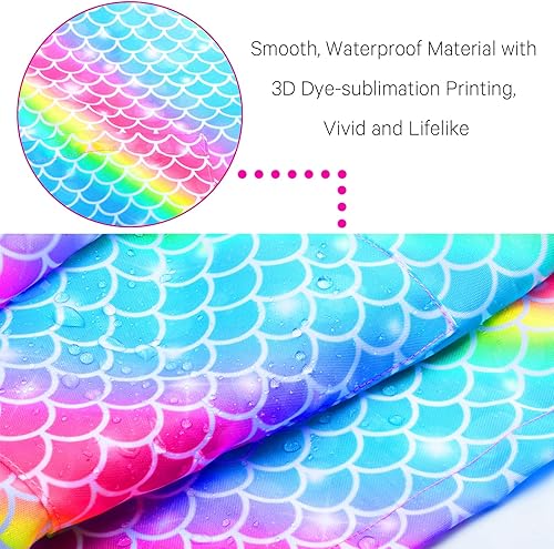 Miniatura 6 de Sylfairy Batas de arte para niños para pintar, delantales impermeables para artistas, arcoíris, unicornio, delantal para niños