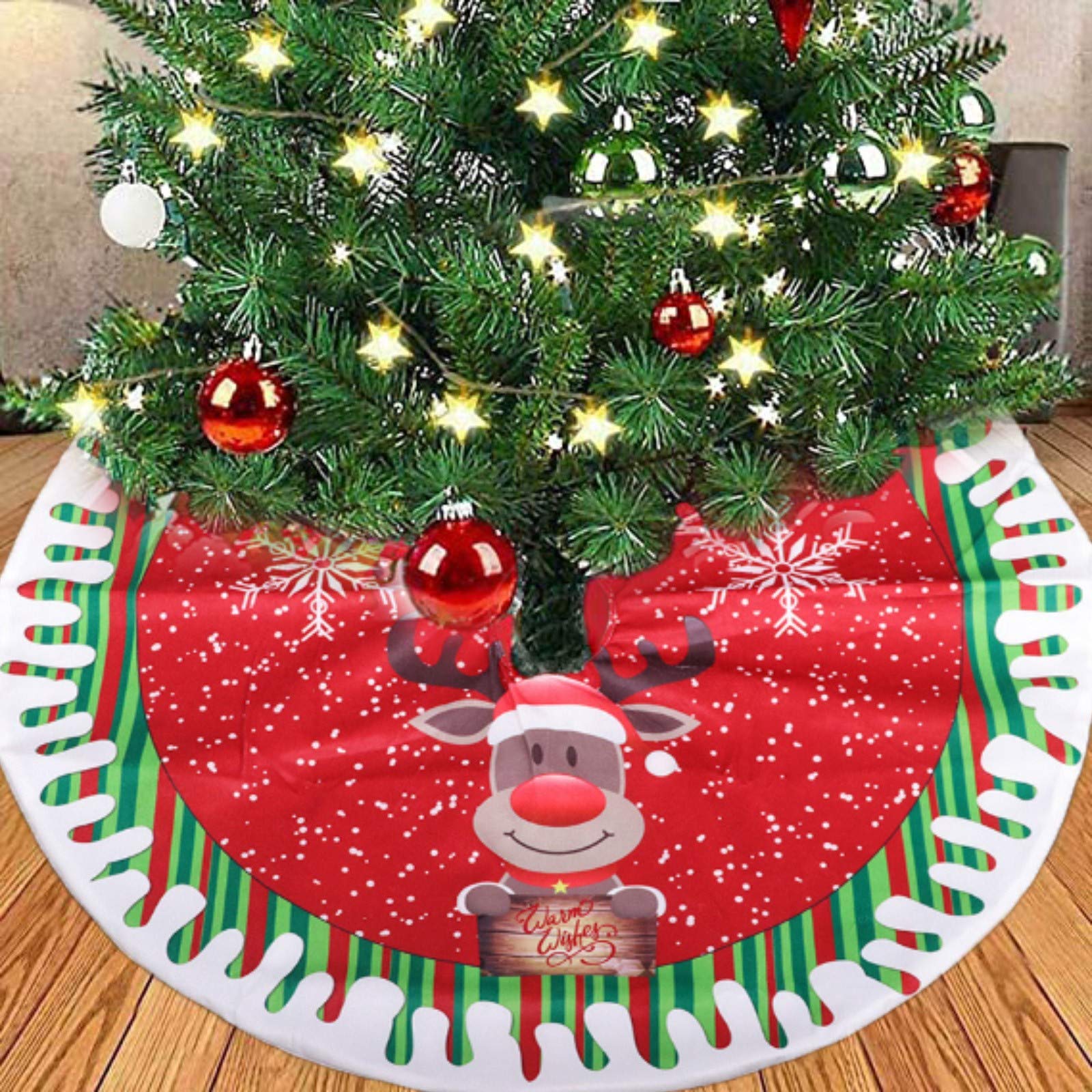 Amazon.co.jp: kycokiv クリスマスツリースカート 80cm クリスマス飾り
