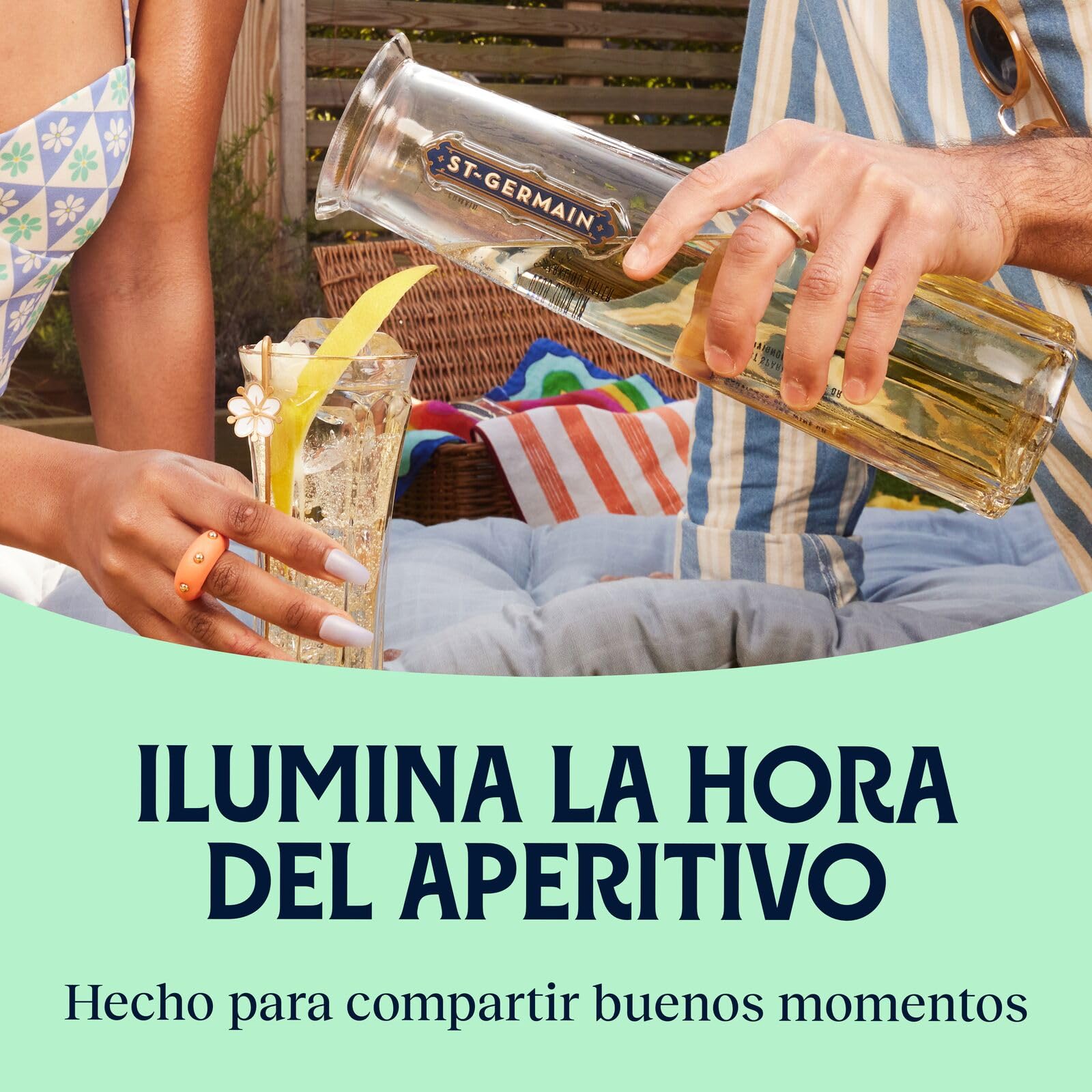 St-Germain ​​​​Licor Francés de Flor de Saúco, 20 % vol., 70 cl / 700 ml., St-Germain Spritz, dulce y fresco, elaborado con flores de saúco silvestres recolectadas a mano, Transforma cualquier cóctel