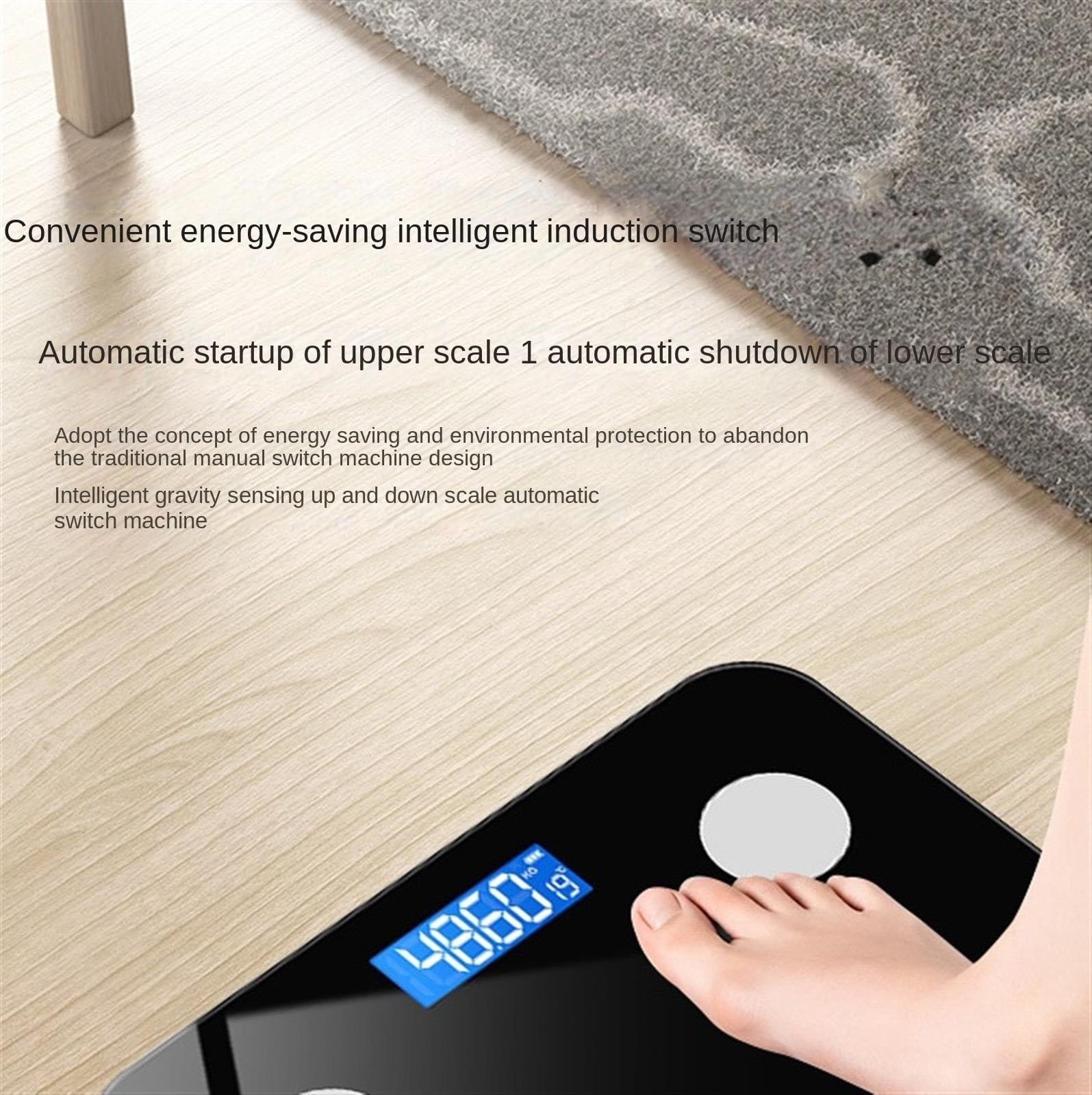 Báscula de peso digital para el baño, báscula de grasa corporal, báscula de baño para el hogar (rosa)