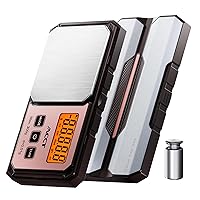 Vista 8 de Báscula digital de bolsillo de 10.58 oz x 0.00 oz, escala de gramos de alta precisión, mini escala digital de gramo y oz, báscula portátil