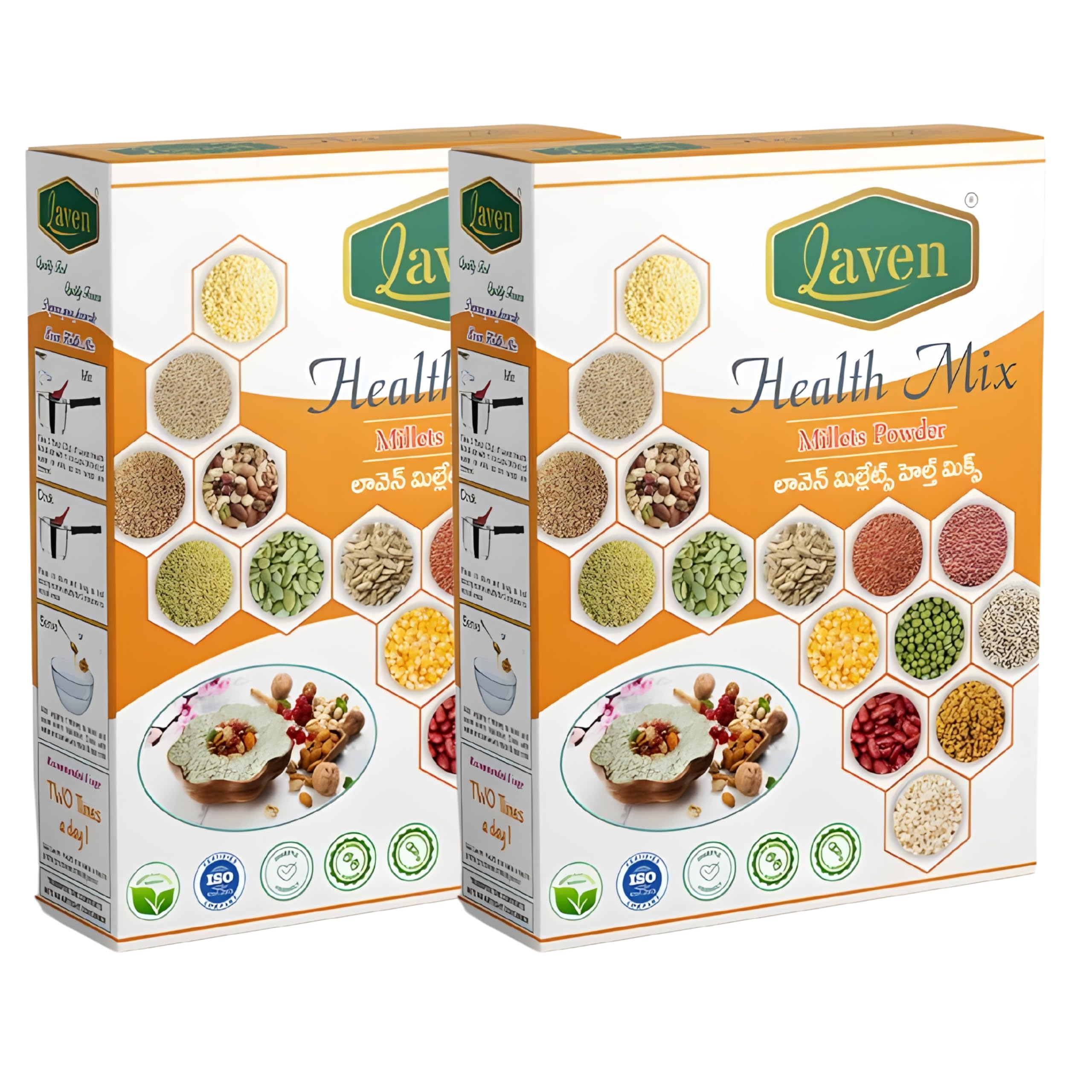 Laven Health Mix Pack of 2 500gr (1 kg), Millets - Multigrain Powder, 100% natural over 23 ingredients of multigrain porridge without preservatives, artificial colours or added sugars (B0BYSFM57W) Amazon Price History, Amazon Price Tracker