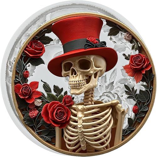 Miniatura 30 de Molde de silicona con calavera de Halloween, moldes de chocolate para decoración de pasteles, decoración de cupcakes, pasta de goma de arcilla de