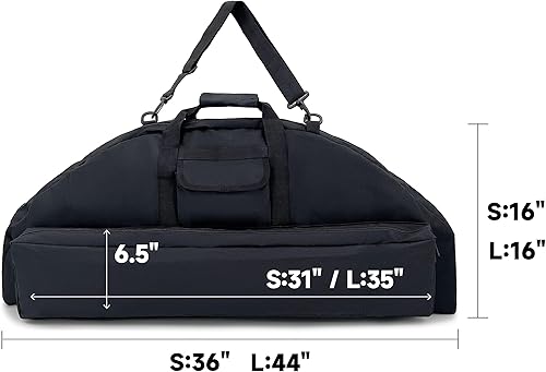 Miniatura 2 de TaktZeit Estuche de arco compuesto táctico suave para caza 36"44" longitud arco bolsa con correa ajustable