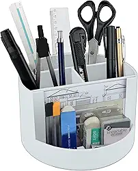 Acrimet Mix Organizer - Organizador de Mesa com Porta Foto, Suporte para Lápis e Acessórios, Cor Branco, 958.2