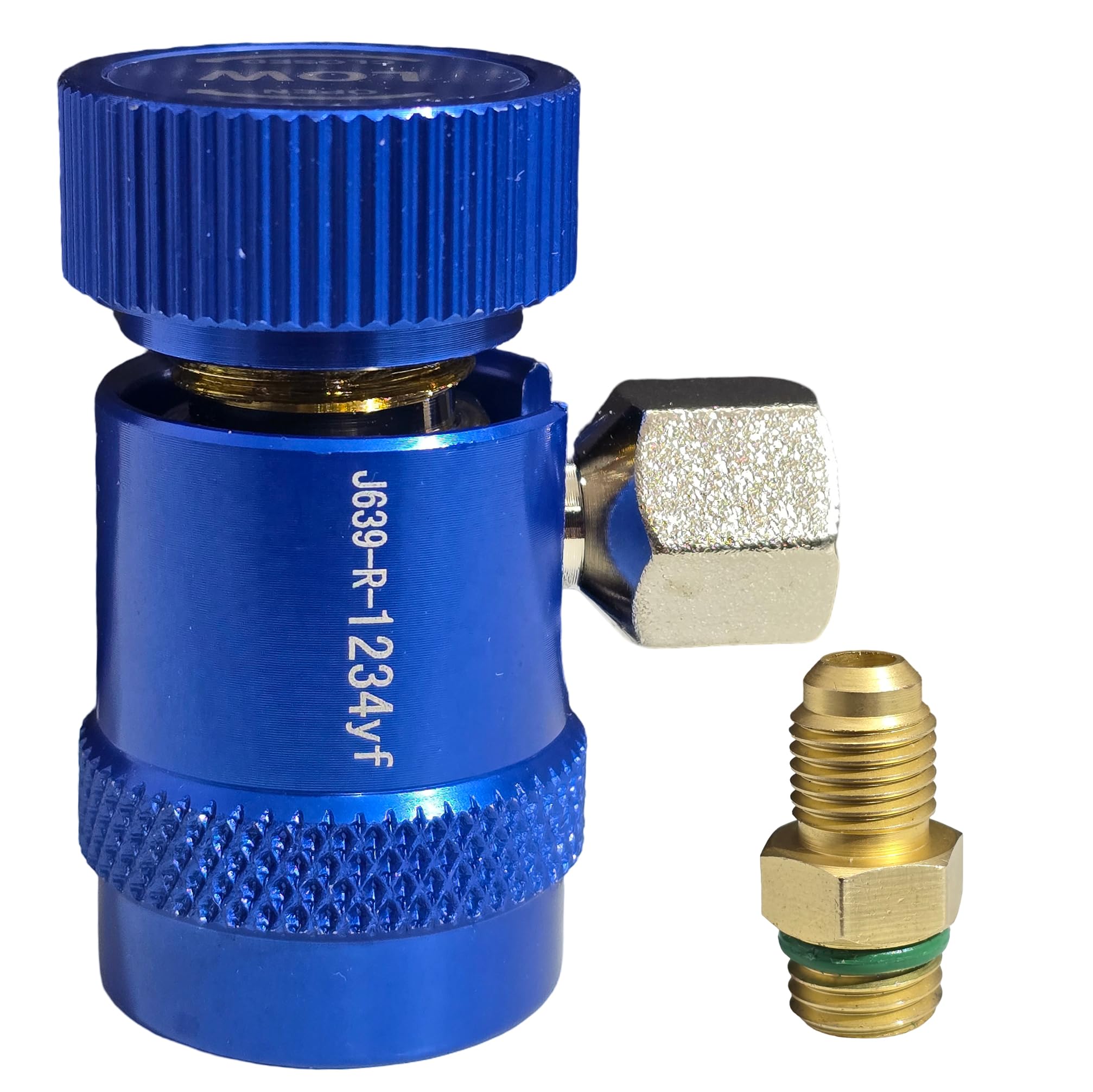 Digital Craft Low Side Quick Coupler Manual Connector Adapter with 1/4" Male Port Replacement for A/C Refrigerant Manifold Gauge Set-picture-33