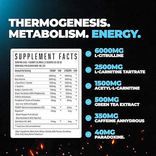 Miniatura 2 de Wrecked Inferno - Pre-entrenamiento termogénico para hombres y mujeres, aumenta la energía, aumenta la termogénesis y el metabolismo, mejora el