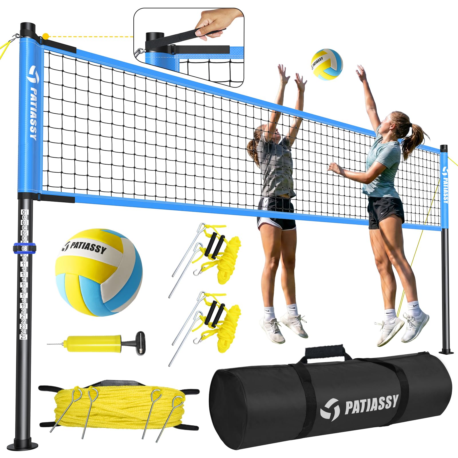 Patiassy 32FT Backyard Volleyball Net