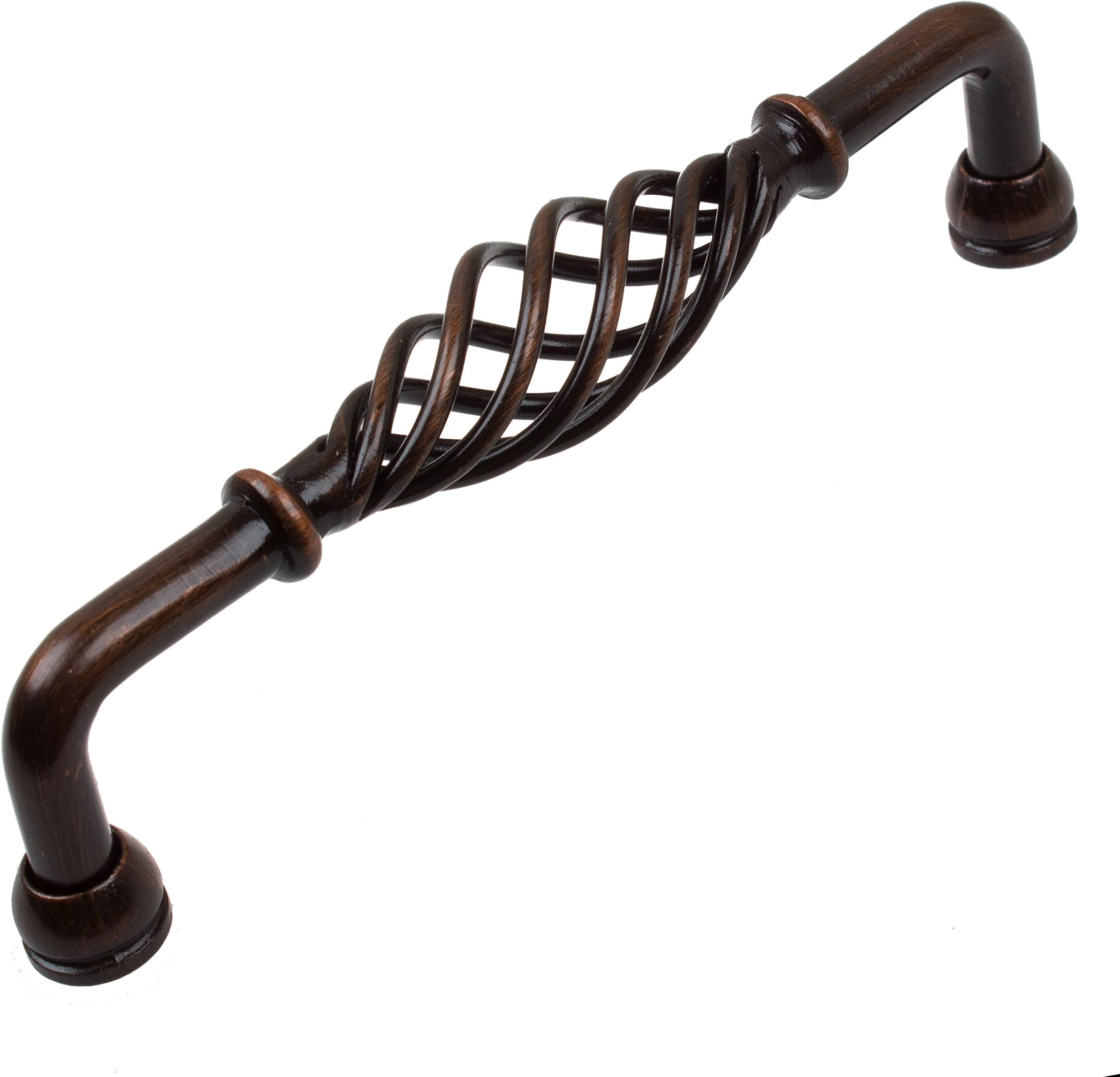 GlideRite Hardware 5" CC Fluted Birdcage Cabinet Pulls, Oil Rubbed Bronze 3212-128