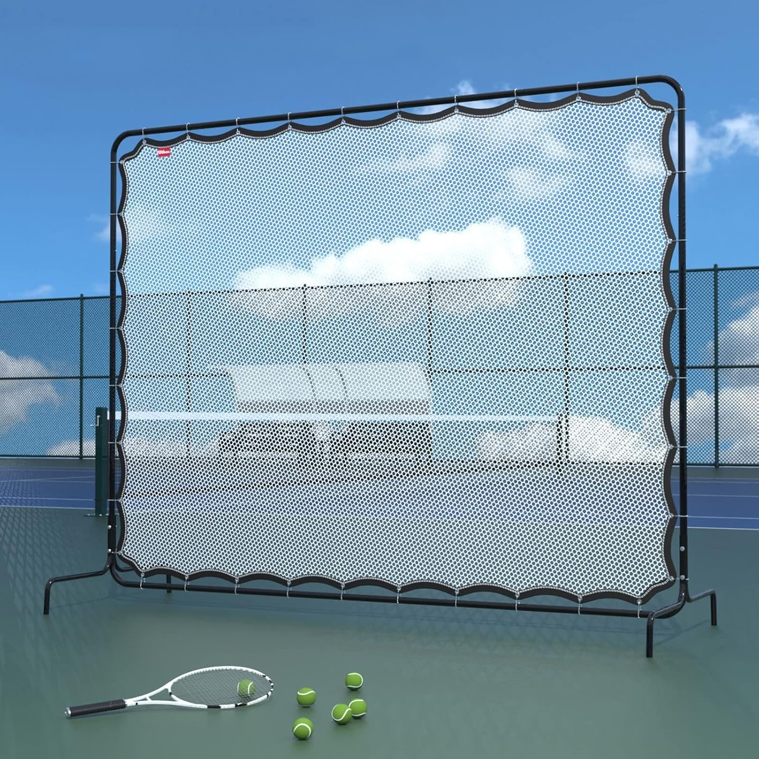 Rete rimbalzante per Tennis 289 x 213 cm, Parete di Allenamento per Sport con Racchetta