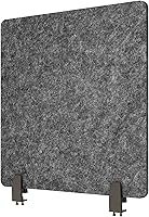 Vista 17 de ReFocus - Divisor acústico de escritorio sin procesar, panel de privacidad PET que reduce el ruido para oficinas, pantalla de escritorio con Gris