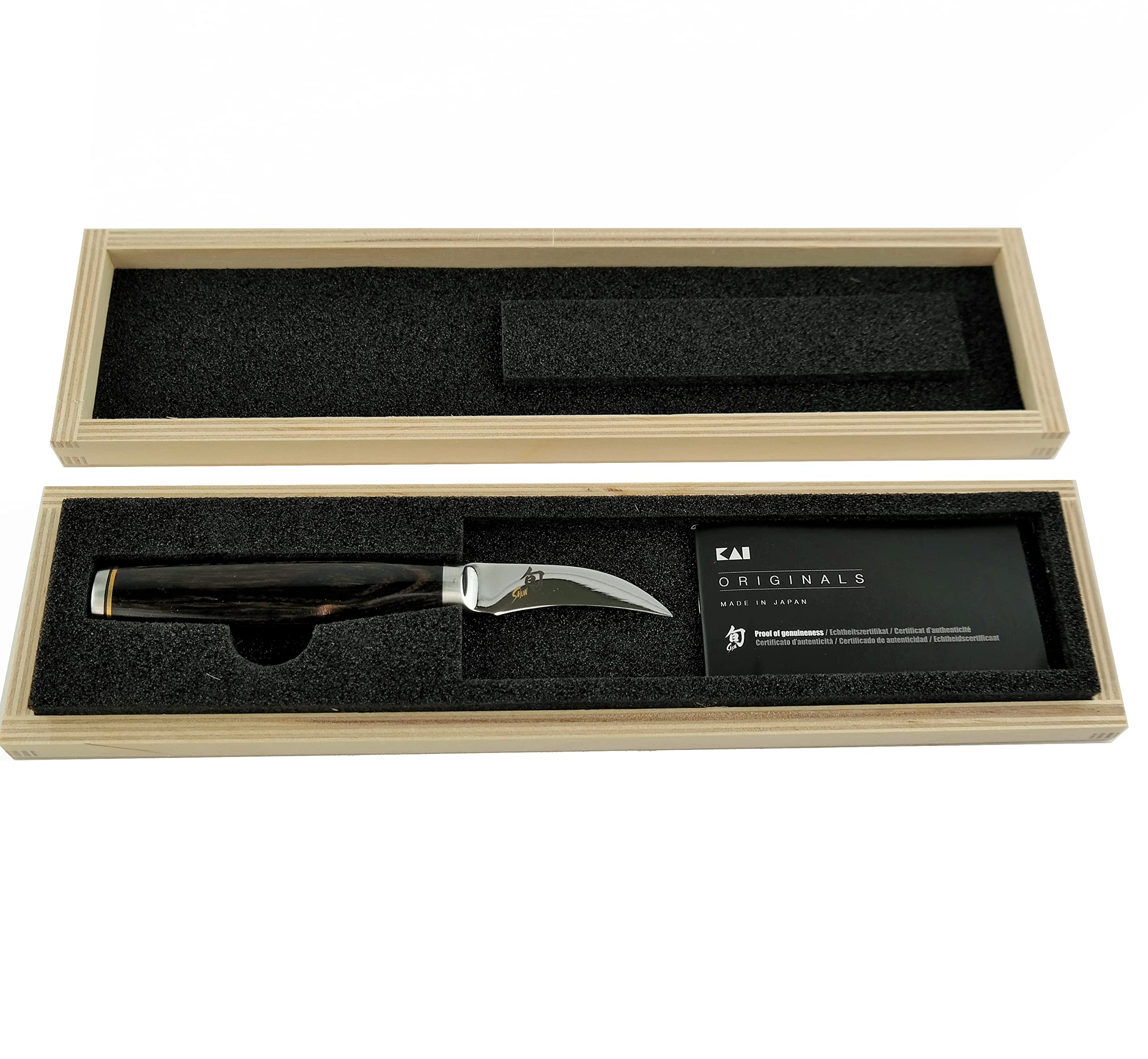 Couteau De Chef Kai Shun Premier Tim Mälzer - Lame Damas, Manche En Bois, Modèle TDM-1723 Couteau Utilitaire Japonais Collection