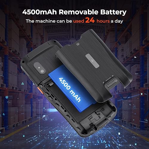 Miniatura 6 de MUNBYN Nuevo escáner de código de barras Android 2024 con pistola, Android 11 1D2D SE4710 Zebra Scanner Engine, computadora portátil, escáner de