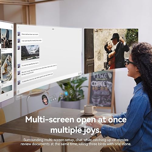 Miniatura 2 de Rokid AR Spatial Black- Max2 AR Glasses & Station2 Spatial Computer with 360" Micro-OLED 3-Screen Display, 120Hz OLED, 600 Nits, Multi-Tasking for
