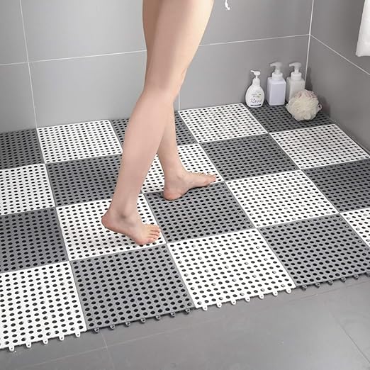 Amazon バスマット Pvc お風呂マット 滑り止め すのこ 排水穴つき 屋内 おしゃれ 北欧 洗える 転倒防止 お年寄り こども 妊婦 介護用 速乾 30 30 16 防カビ カラー 防ダニ 自由裁断 浴槽内 キッチン シャワー トイレ プール 足ふきマット 風呂マット すのこ ホーム