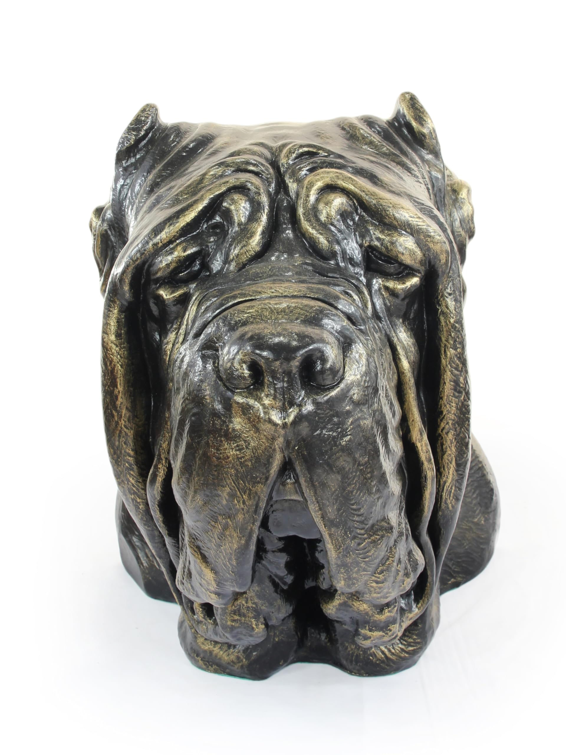 Urne durable pour les cendres de chien de grande taille Art-Dog en résine bronze
