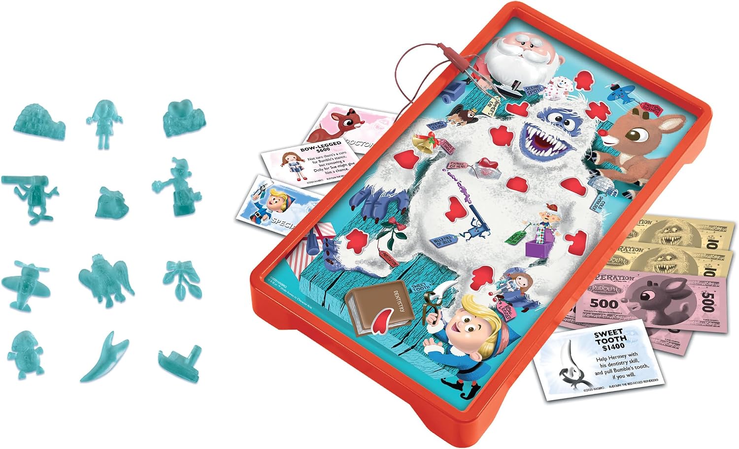 Operation Rudolph The Red Nosed Reindeer | Classic Electronic Board Game | Featuring Bumble The Abominable Snow Monster | Island of Misfit Toys from The Claymation Film