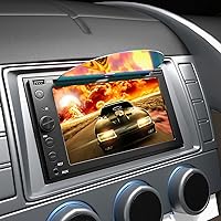 Vista 6 de Estéreo de coche doble DIN con reproductor de CD/DVD Apple Carplay y Android Auto, radio de coche de 6.2 pulgadas con Bluetooth y cámara