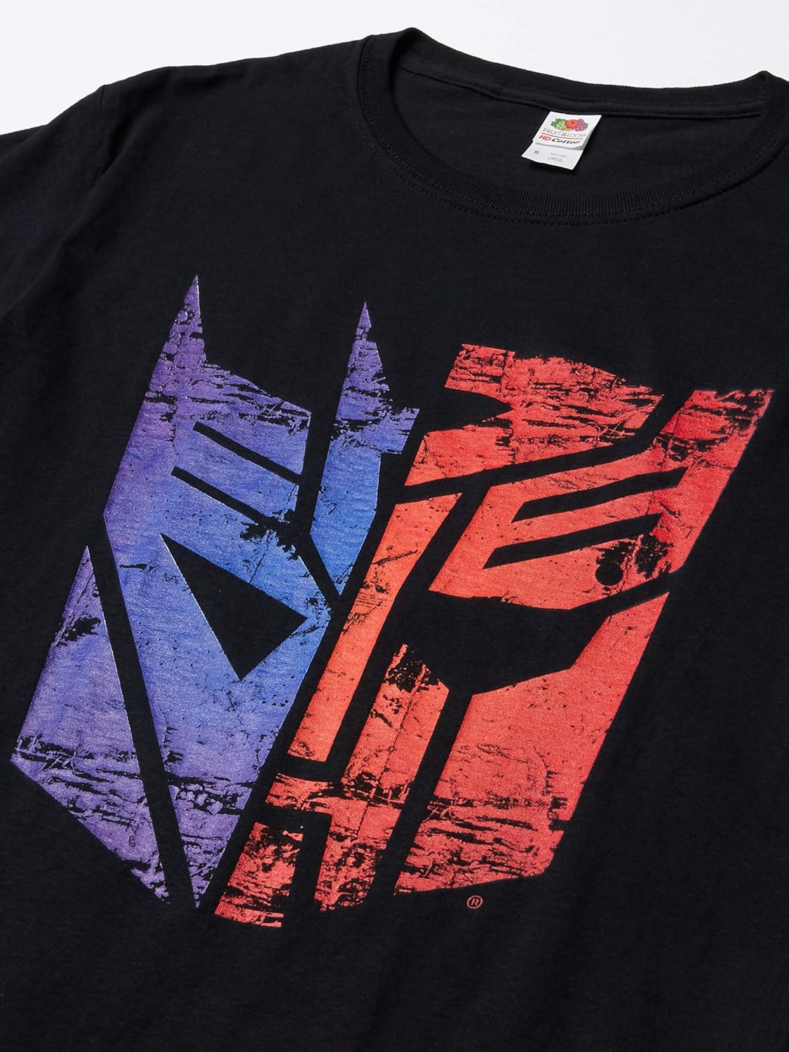 Transformers Mens Split Logo Basic Solid Tee - Image 2