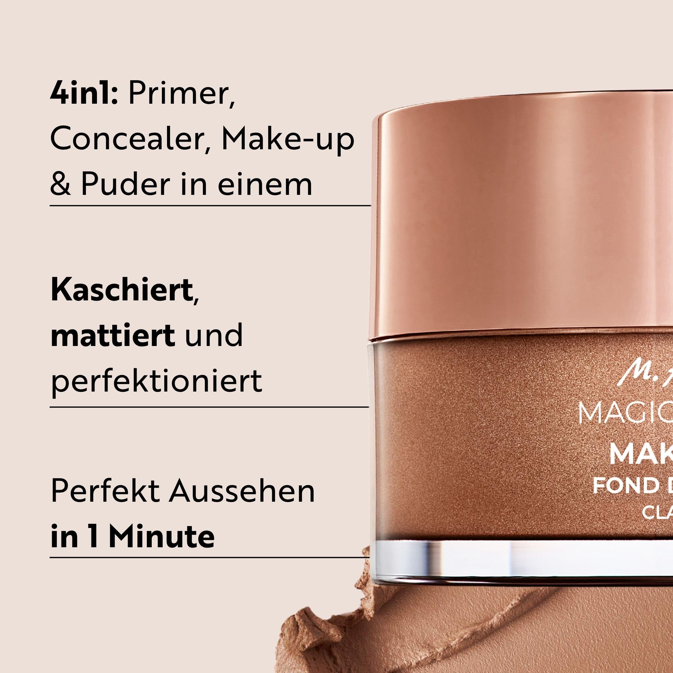 M. Asam Magic Finish Mousse Classic (30ml) und Make-up Schwamm