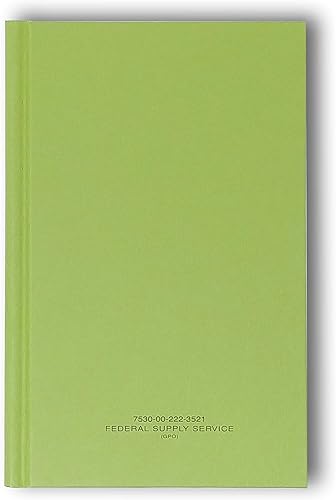 Miniatura 2 de Tacticai Paquete de 3 libros de registro militar verde, 5.25 x 8 pulgadas, 192 páginas, libro de registro para mantenimiento de registros, cadena de