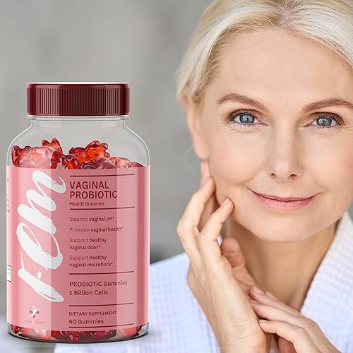 Miniatura 5 de FEM Gomitas probióticas vaginales para mujeres, promueve el equilibrio del pH, el olor vaginal saludable y la salud del tracto urinario