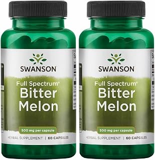 Swanson Full Spectrum Bitter Melon (Momordica) 500 Milligrams 60 Capsules (2 Pack)