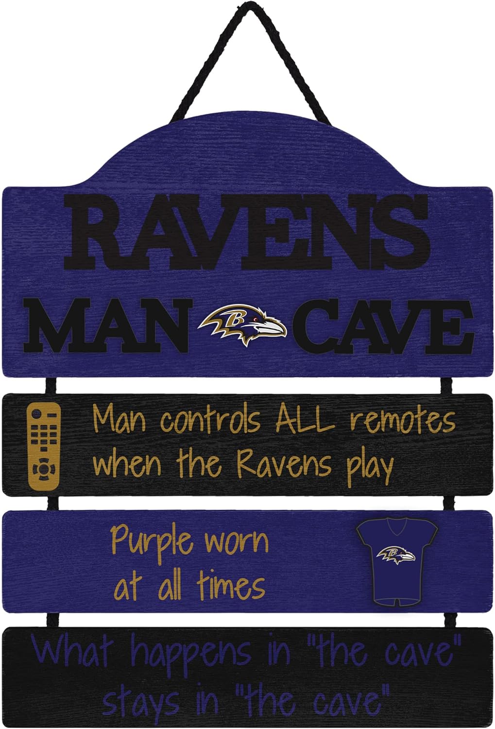NFL Team Logo Mancave Man Cave Hanging Wall Sign