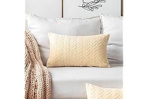 Velvety Soft Creamy Yellow Pillow Covers