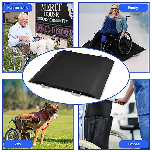 Miniatura 6 de Báscula de silla de ruedas para uso doméstico 700x0.2lb Balanza médica digital con doble rampa