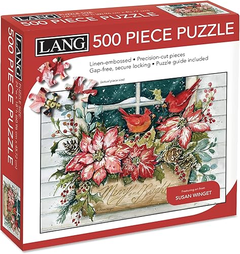 Miniatura 2 de LANG Poinsettia - Rompecabezas de caja de ventana - 500 piezas (5039191)