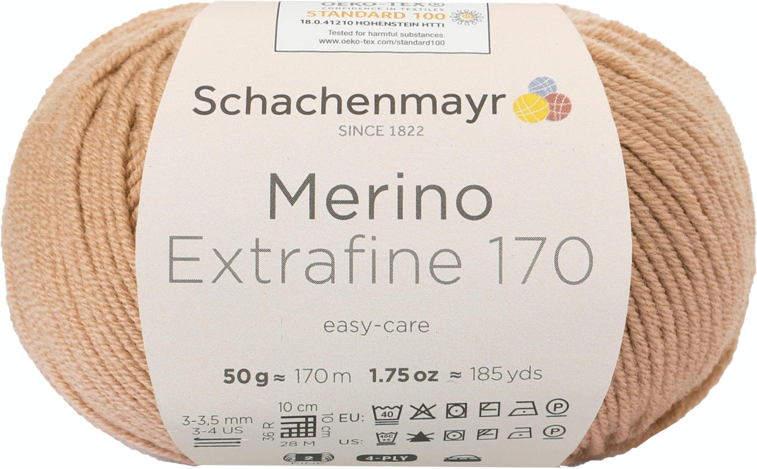 Schachenmayr Merino Extrafine Wolle Camel 50 g Handstrickgarn