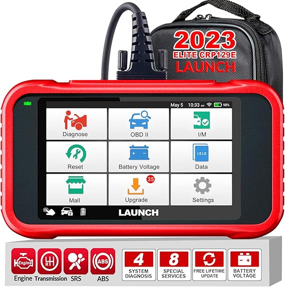 LAUNCH OBD2 Scanner, 2023 Elite CRP129E Diagnostics Scan Tool, ABS/SRS