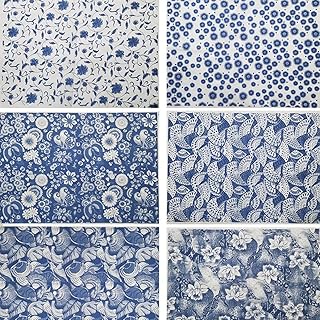 6Pcs Ceramic Decals Pottery Ceramics Clay Transfer Paper Glaze Underglaze Flower Paper Porcelain Decal Paper Underglaze Transfers for Pottery Overglaze Enamel Decal Waterslide Decal