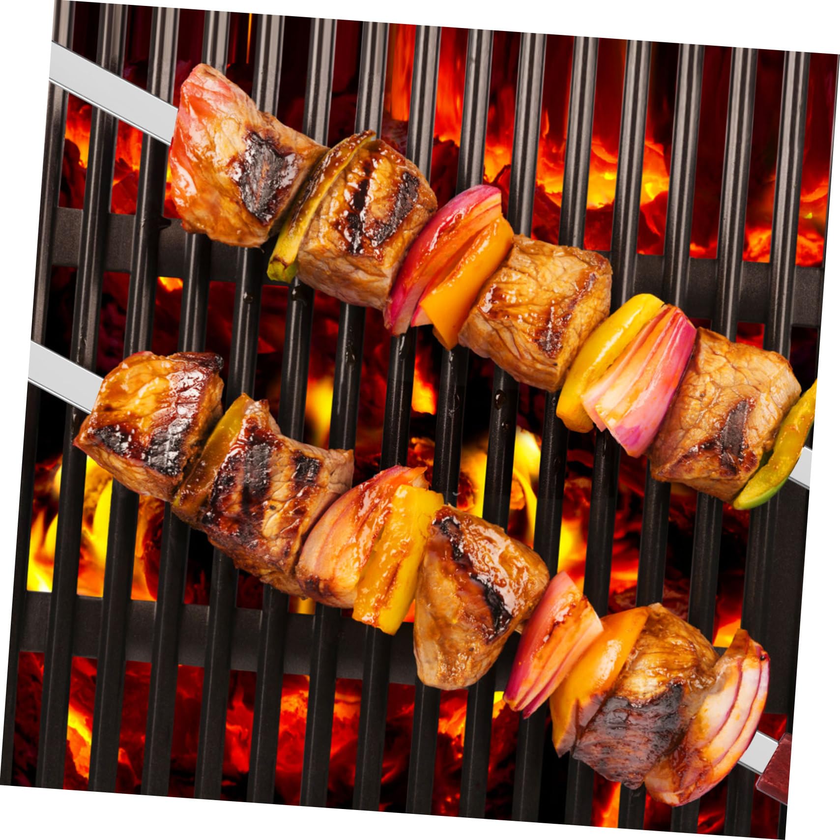 SUPVOX Pezzi Spiedini Per Barbecue In Acciaio Inox Bastoncini Per Barbecue Spiedini Per Grigliare Spiedini Per Barbecue Bastoncini Per Arrostire Barbecue Spiedini Spiedini In Acciaio