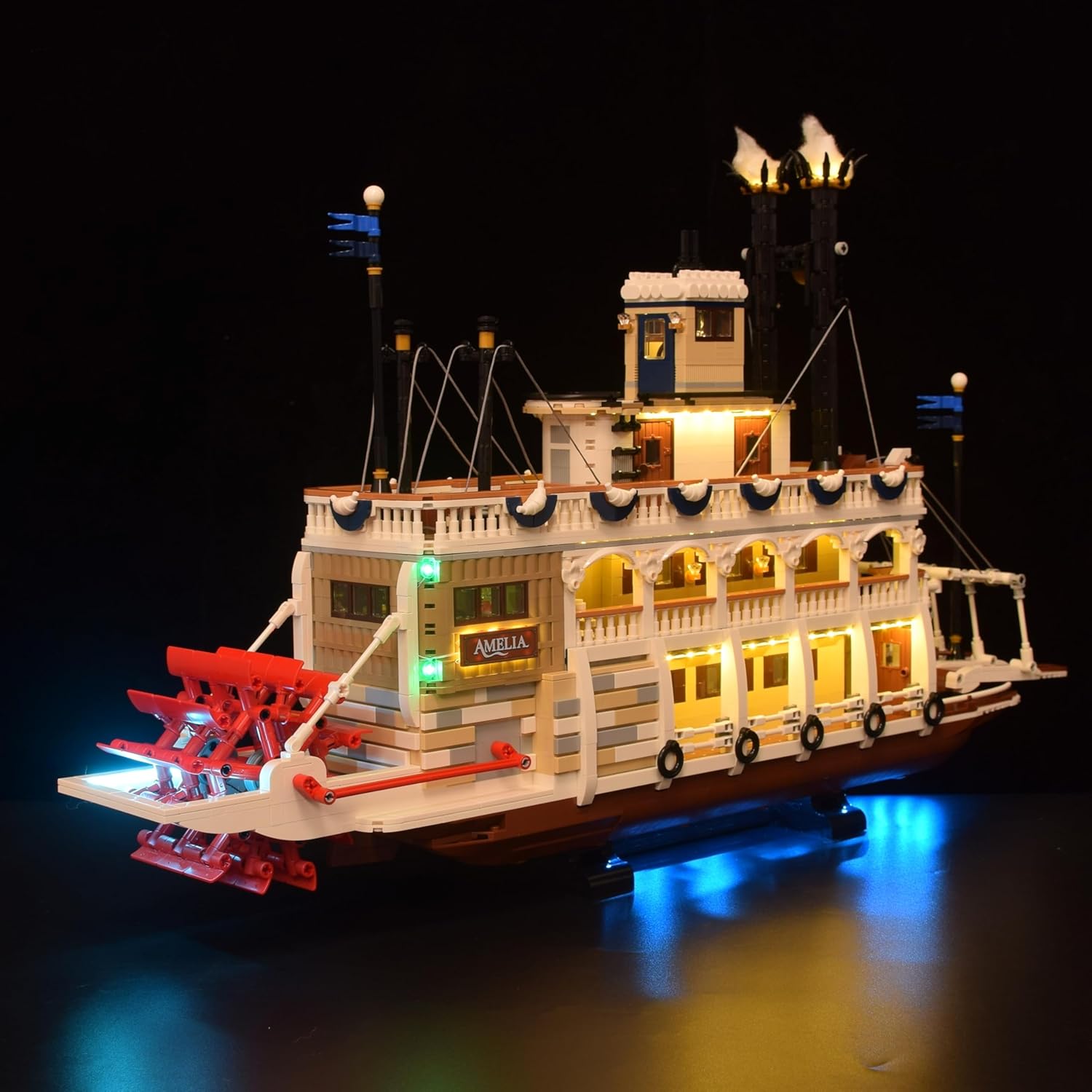 LightGo LED Kit for Lego 21356 River Steamboat Model | Lighting Only-Bricks Set Not Included (Classic Version)
