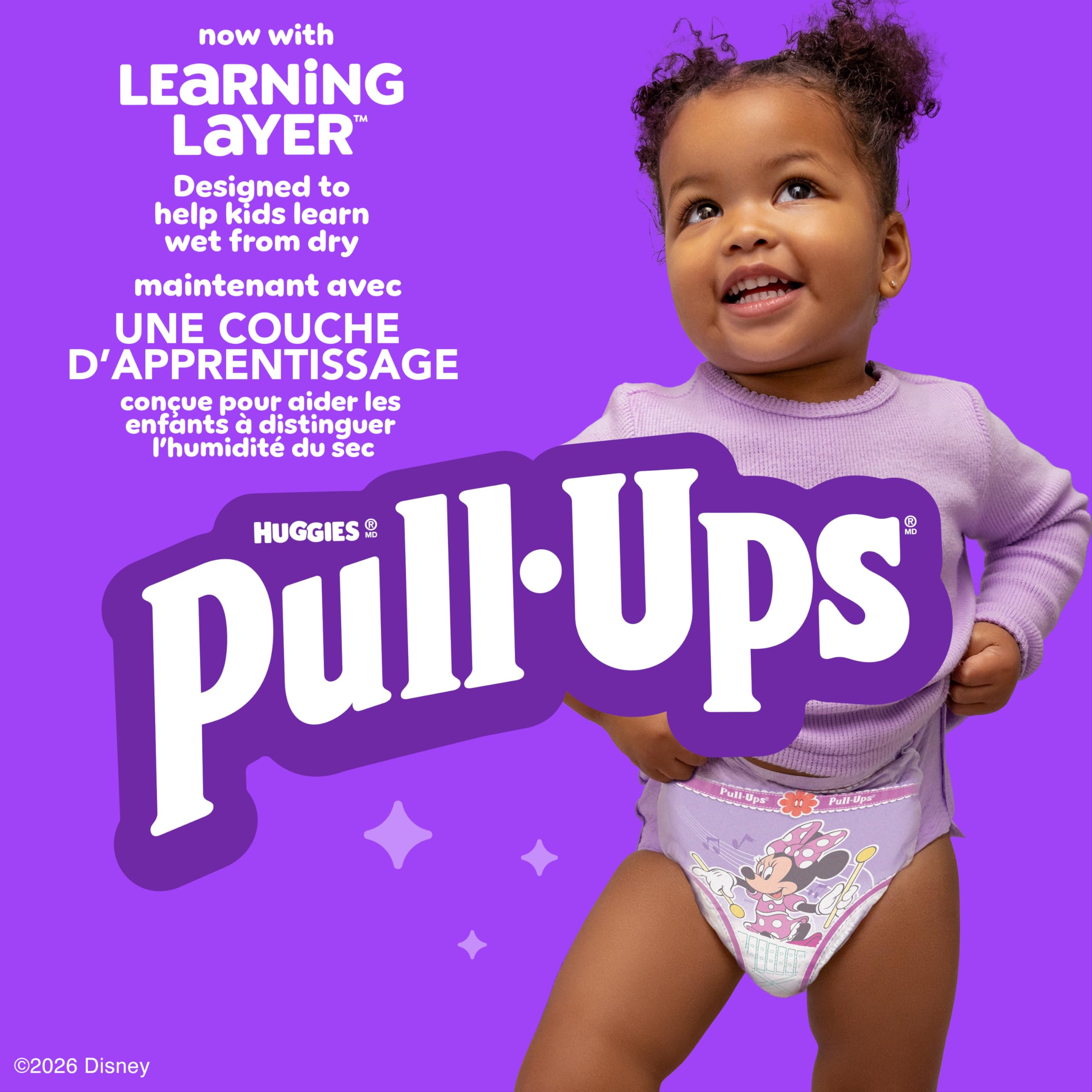 Pull-Ups Girls Potty Training Underwear, Easy Open Toddler Pants 3T-4T (32-40 lbs), Learning Designs for Toddlers, 92 count - 4
