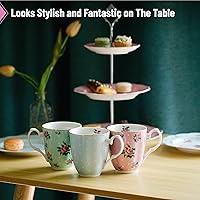 Vista 5 de BTaT- Royal Coffee Mugs, 12 oz, Set of 8, Porcelain Bone China, Tea Mug, Large Coffee Mugs for Coffee Cups Set, Tea Cups