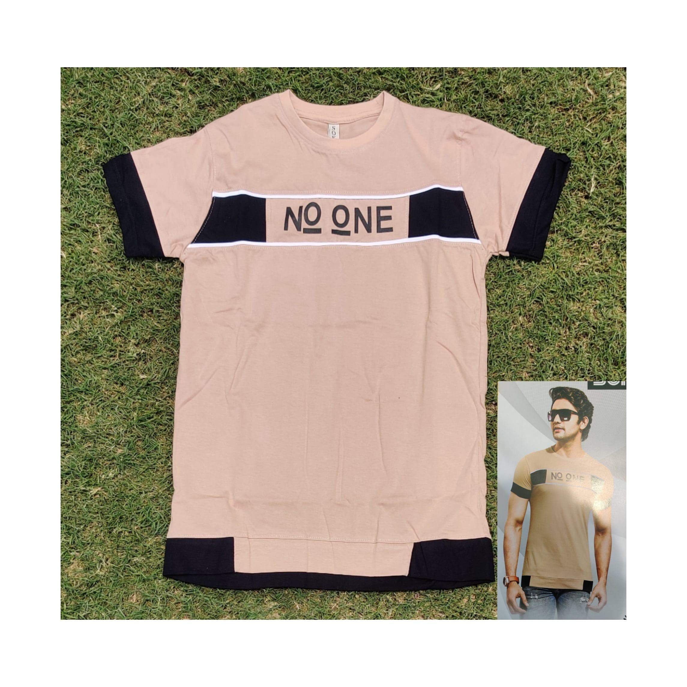 SOKER Summer T-Shirts for Men (Medium, Light Brown)