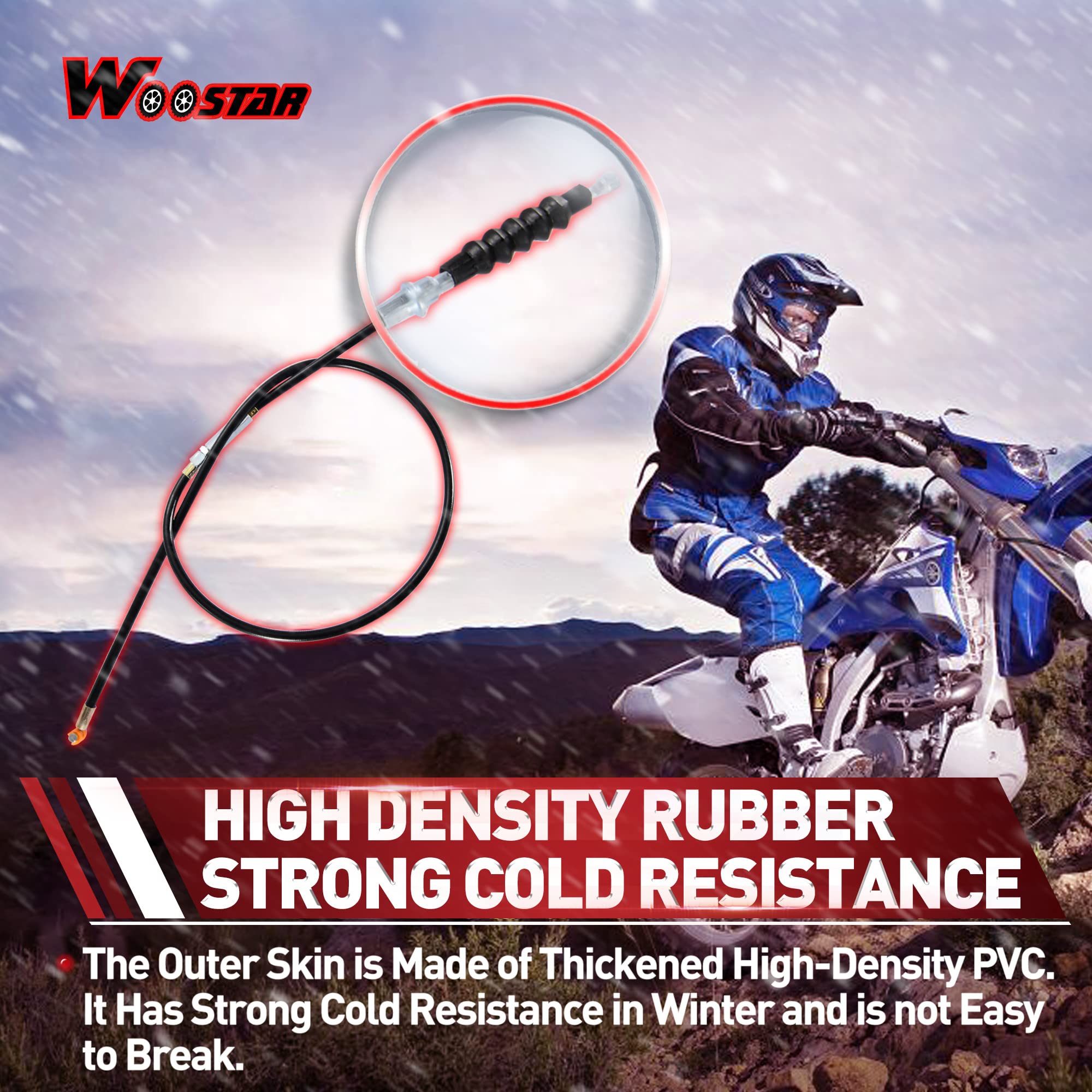 Cavo Frizione WOOSTAR 930mm - Per Pit Bike 50cc-125cc 4 Tempi | Con Regolatore | Sostituzione Originale - Foto 2