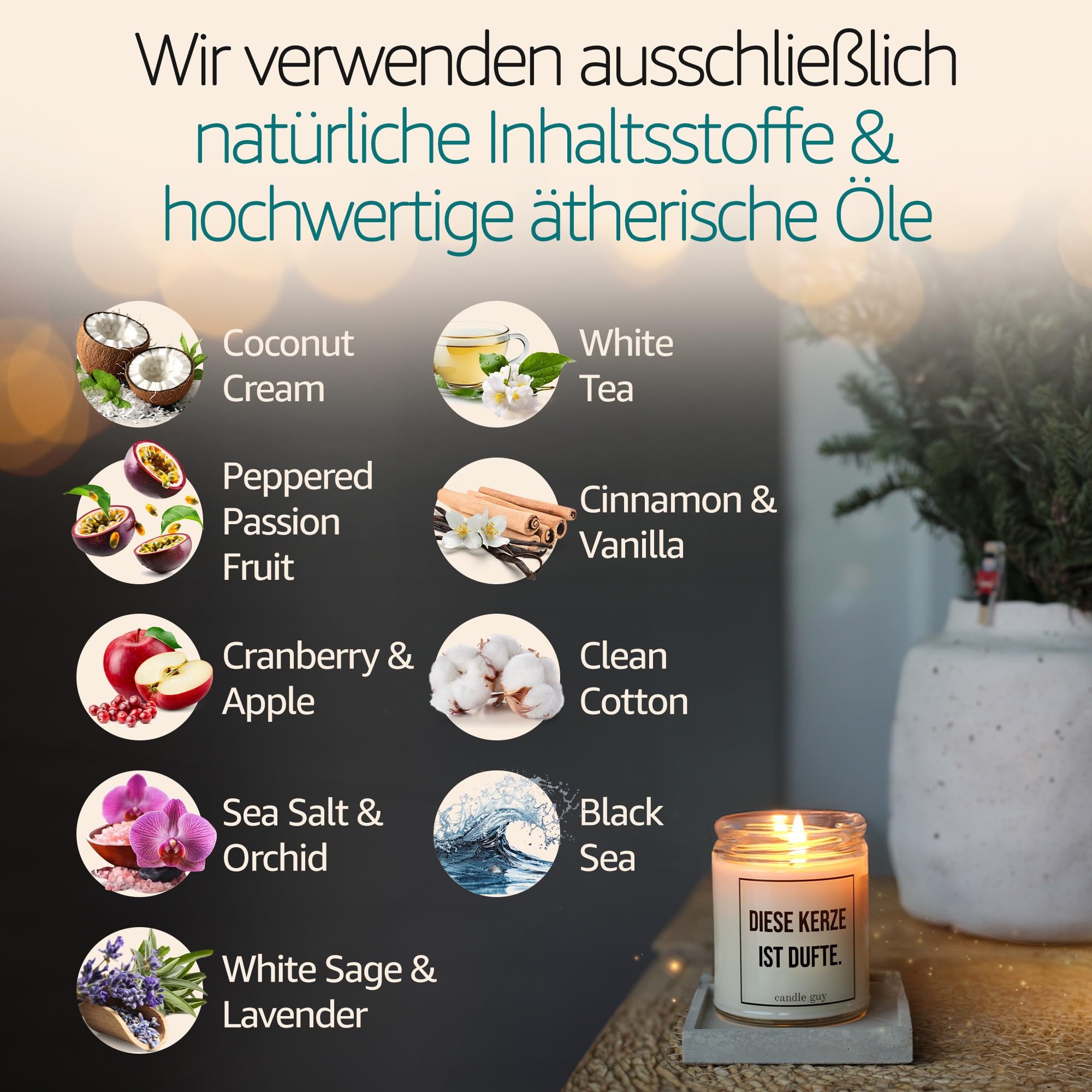 candle guy Duftkerze im Glas [Brennzeit 70h] - Duft-Kerze handgemacht mit Spruch | Freches Geschenk für Frauen, Freundin, Geburtstag | 100% Sojawachs, schöne natürliche Düfte mit ätherischem Öl