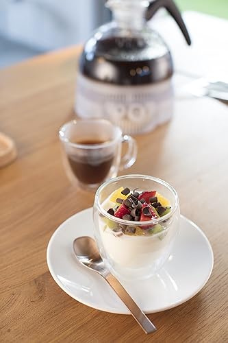 Miniatura 10 de Set de dos Bodum Pavina de 25 onzas con vidrio doble extra pequeños Empaque original Transparente